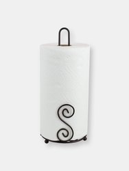 Scroll Collection Steel Paper Towel Holder, Bronze