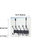 Shelby 5 Hook Over the Door Hanging Rack, Black