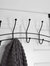 Shelby 5 Hook Over the Door Hanging Rack, Black