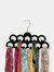 Slip-Proof Snag-Free 10 Loop Velvet Scarf Hanger with Chrome Plated Steel Hook,