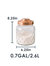 Small 2.6 Lt Textured Glass Jar with Gleaming Air-Tight Copper Top