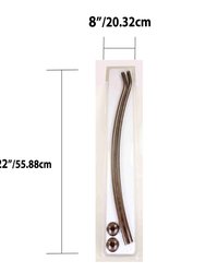 Steel Curved Shower Rod, Bronze