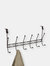 Steel Over the Door 6 Hook Hanging Rack, Bronze