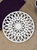 Sunflower Heavy Weight Cast Iron Trivet, White