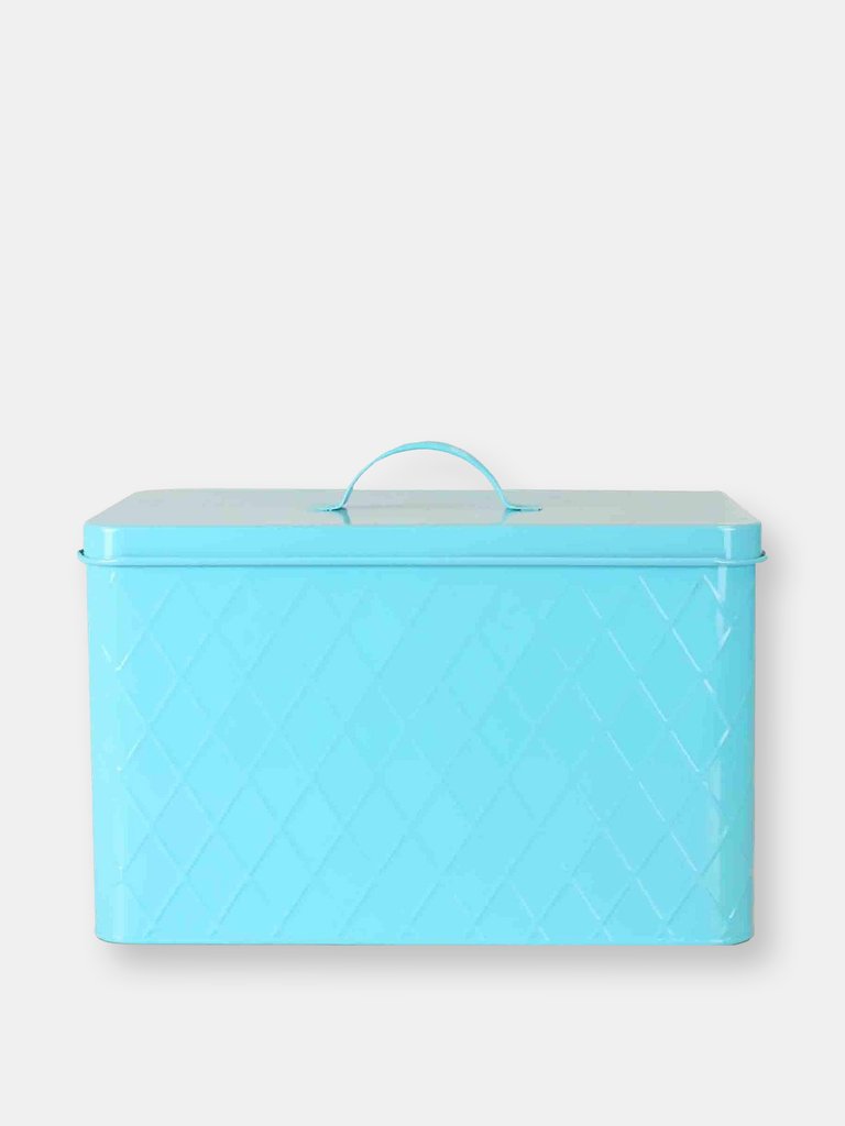 Tin Bread Box, Turquoise