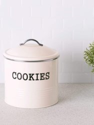 Tin Cookie Jar, Ivory