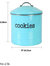 Tin Cookie Jar, Turquoise