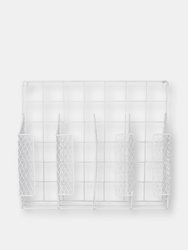 Vinyl Coated Steel  Wrap Organizer, White