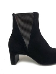 Gilda Suede Ankle Boot - Black