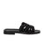 Maya Woven Leather Flat Sandal - Nudos Black