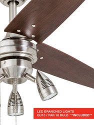 48 Inch Civa Nickel Indoor Ceiling Fan