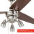 48 Inch Civa Nickel Indoor Ceiling Fan