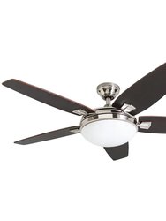 48 Inch Northumberland Brushed Nickel Indoor Ceiling Fan With Light