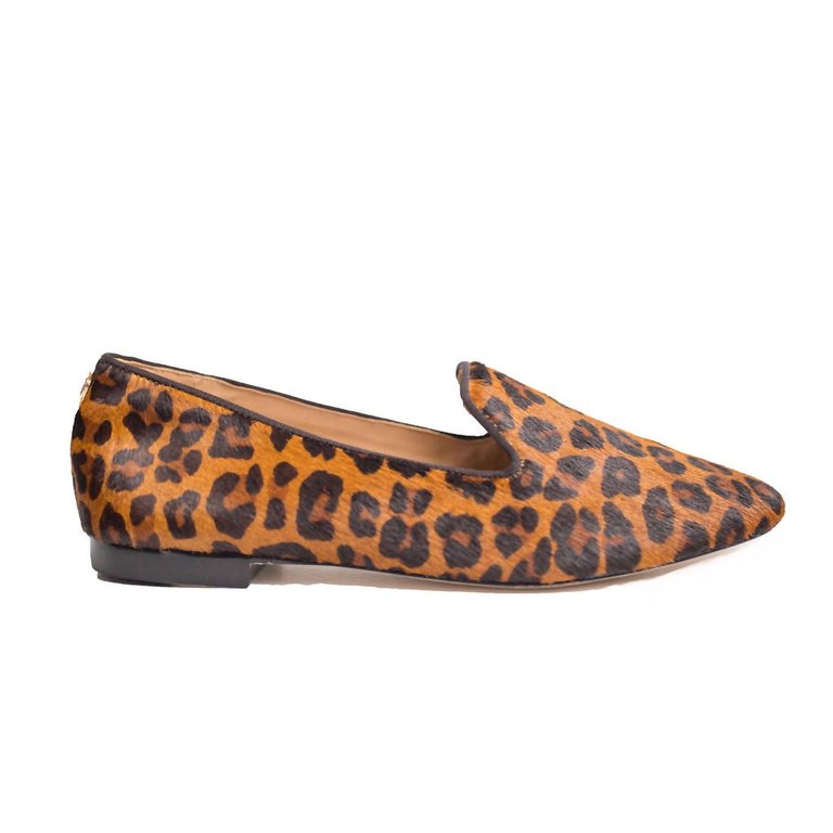 Cheetah Calf Hair Slipper In Mocha - Mocha