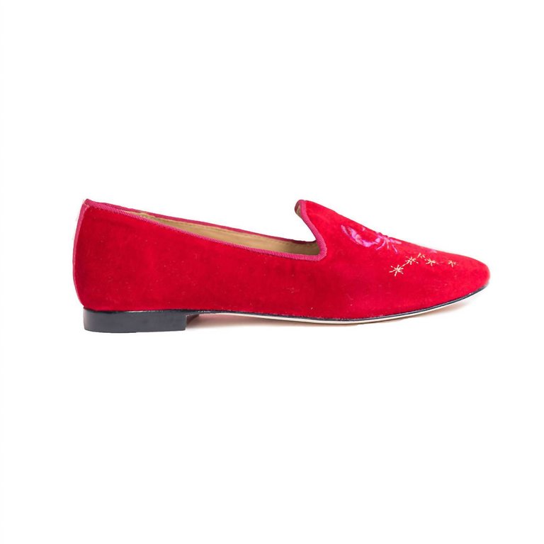 Scorpio Slipper In Cherry - Cherry