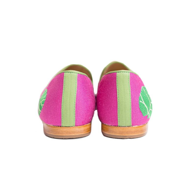 Sea Grapes Slipper In Fuchsia