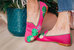 Sea Grapes Slipper In Fuchsia