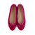 Women's Beba Velvet Flat Shoe In Hibiscus - Hibiscus