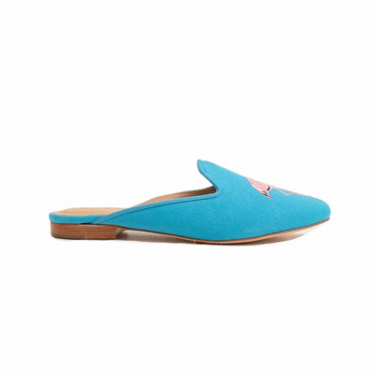 Women's Flamingo Mule In Turquoise