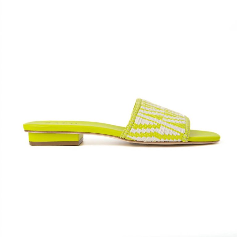 Women's Playa Slide Sandal In Lemon/natural