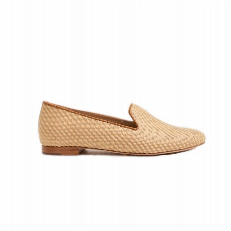 Women's Raffia Slipper In Natural