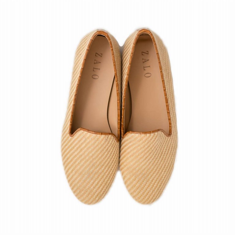 Women's Raffia Slipper In Natural - Natural