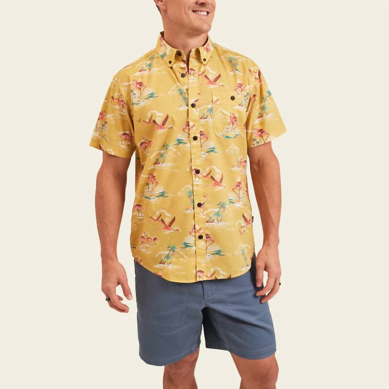 Mansfield Shirt In Flamingo Flamboyance - Flamingo Flamboyance