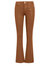 Barbara High Rise Baby Boot Jean In Coated Caramel Cafe - Coated Caramel Cafe