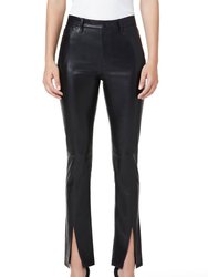 Barbara High Waist Straight Pant - Black Beauty