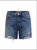 Devon High Rise Boyfriend Short In Blue - Blue