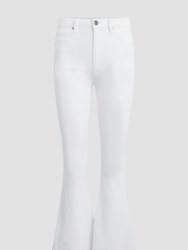 Holly High-Rise Flare Barefoot Jean - Spring White