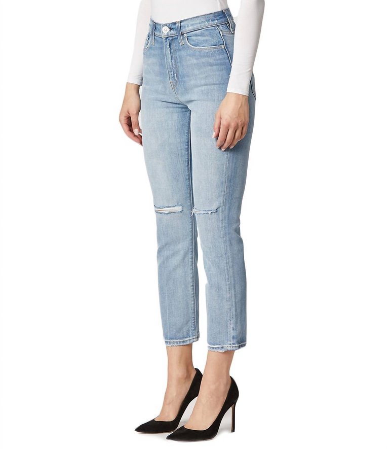 Holly High Rise Straight Jean - Light Wash