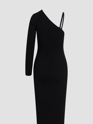 Asymmetrical Long Sleeve Dress