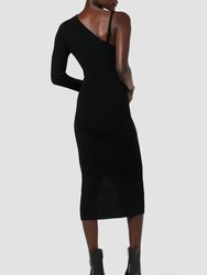 Asymmetrical Long Sleeve Dress