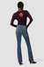 Back Keyhole Sweater - Beet Red Heather