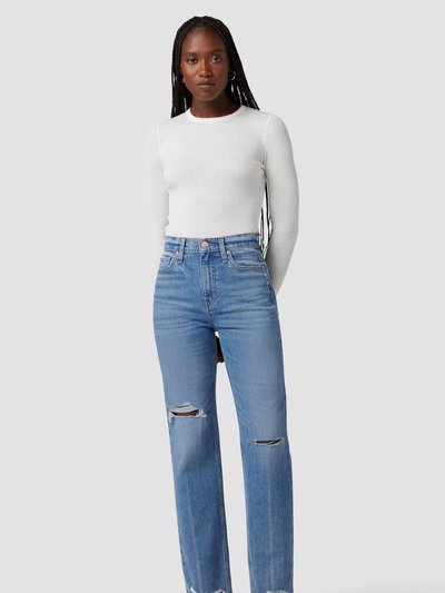 Hudson Jeans Back Keyhole Sweater - Laser White product