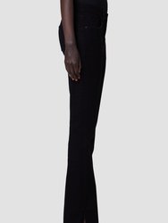 Barbara High-Rise Baby Bootcut Jean With Slit - Black