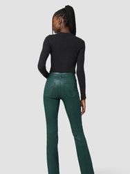 Barbara High-Rise Bootcut Jean - Coated Forest Walk