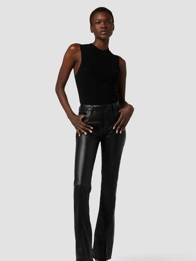 Hudson Jeans Barbara High-Rise Bootcut Jean With Slit Hem - Black product
