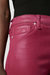 Barbara High-Rise Bootcut Jeans - Coated Beet Red