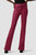 Barbara High-Rise Bootcut Jeans - Coated Beet Red