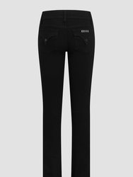Beth Mid-Rise Baby Bootcut Jean - Black