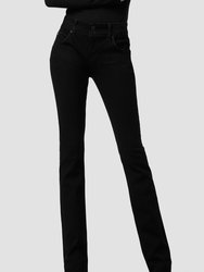 Beth Mid-Rise Baby Bootcut Jean - Black