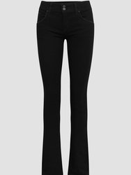 Beth Mid-Rise Baby Bootcut Jean - Black