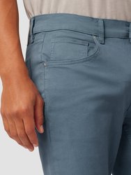 Blake Slim Straight Twill Pant - Blue Coral