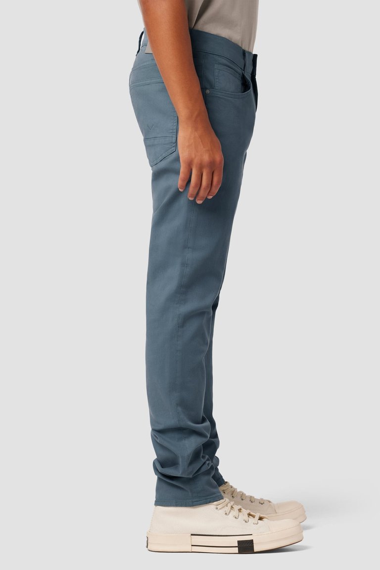 Blake Slim Straight Twill Pant - Blue Coral