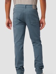 Blake Slim Straight Twill Pant - Blue Coral