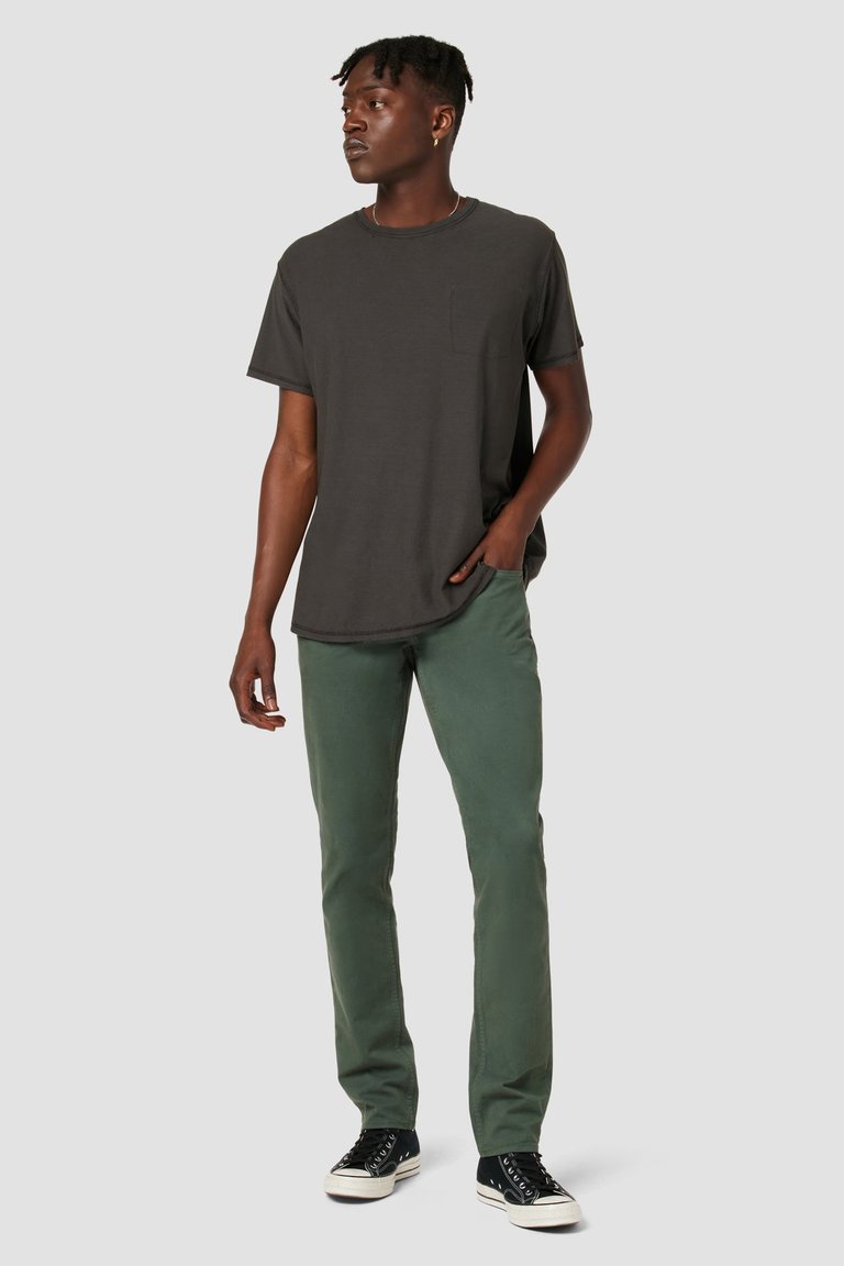 Blake Slim Straight Twill Pant - Pine - Pine