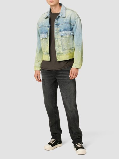Hudson Jeans Boxy Trucker Jacket - Gradient Lime product