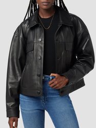 Brea Swing Trucker Jacket - Black - Black